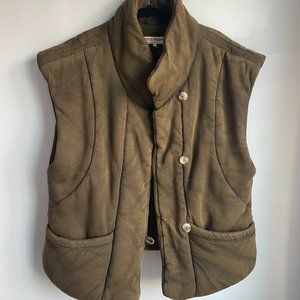 Free People Oversized Vest in Dusted Military - Roll With Us Vest - Medium